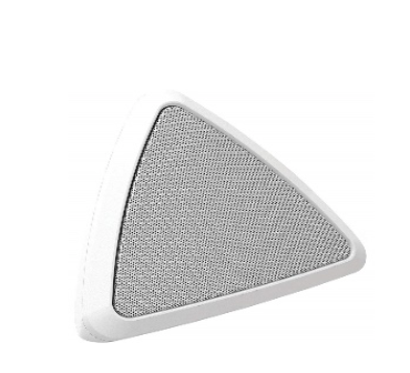 Triangle store shaped speakers